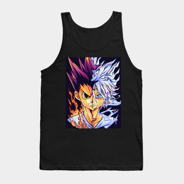 gon killua wpap pop  art Tank Top by Kuli art